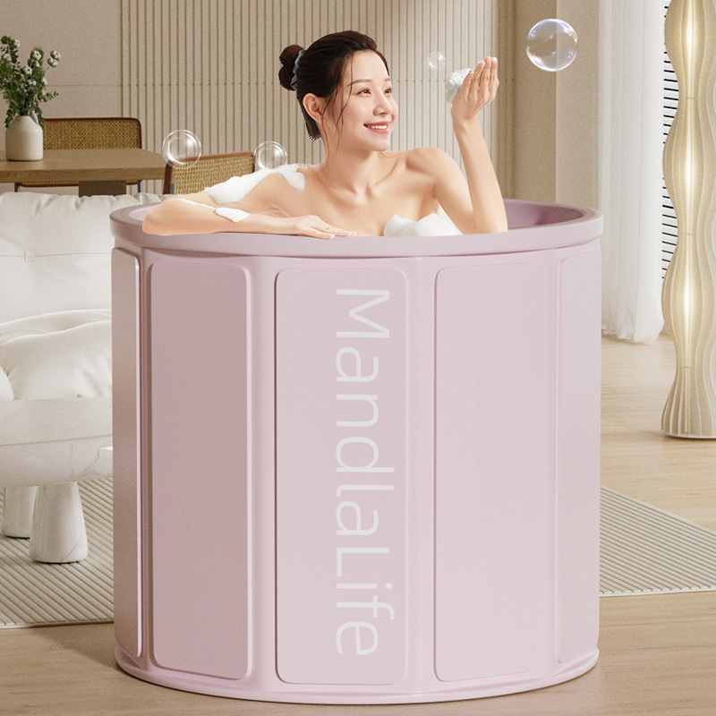 Stackable Bathtub for Adults, Household Full-Body Bath Bucket, Children's Bath Tub, Bath Bucket with Insulation Feature