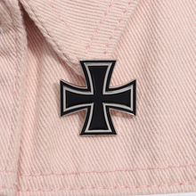 个性设计暗黑十字架造型简约徽章装饰品背包帽子朋克风高档胸针