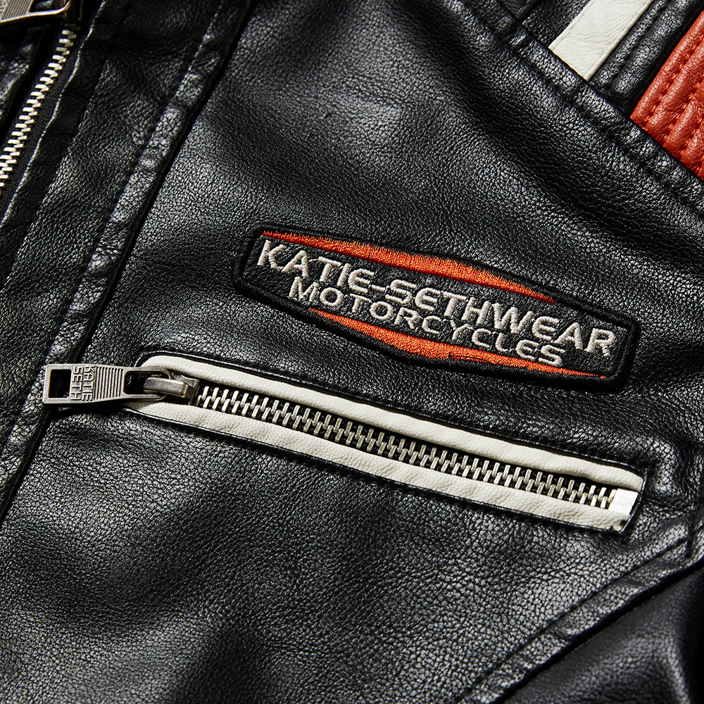 Transfronterizos invierno chaqueta de cuero de hombre grueso de cuello pu chaqueta de cuero 2022 nuevo traje de locomotiva chaqueta de hombre