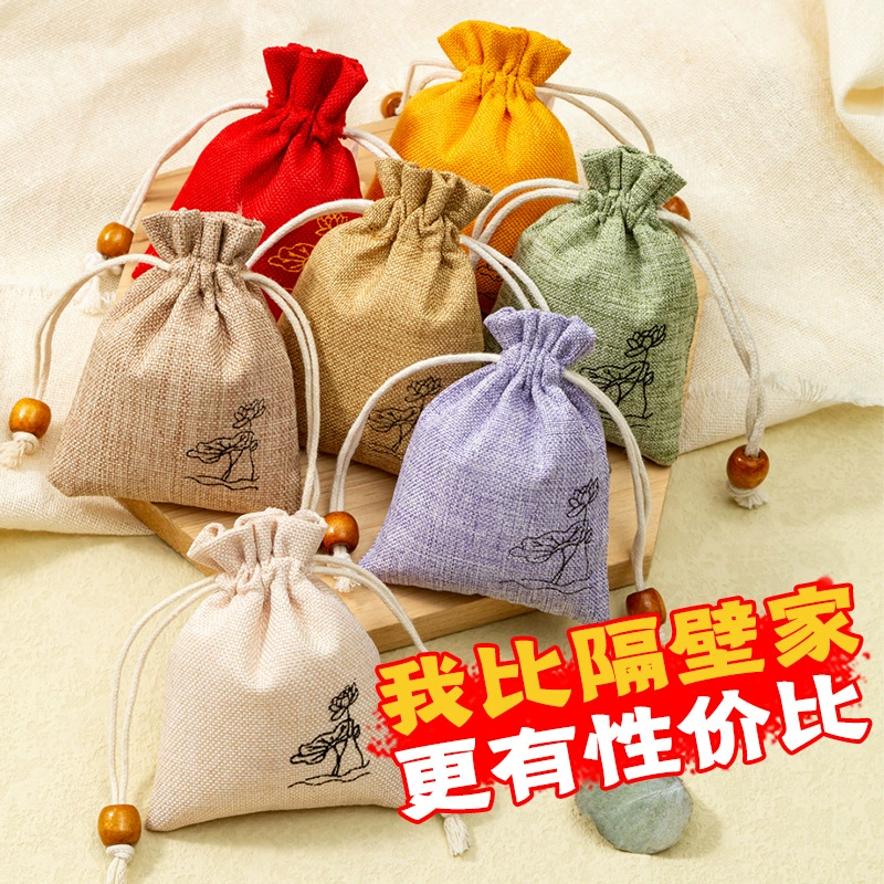 Имитационная сумка из мешковины