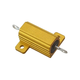 大功率变频器制动刹车负载LED预充老化50W100W50R75R黄金铝壳电阻