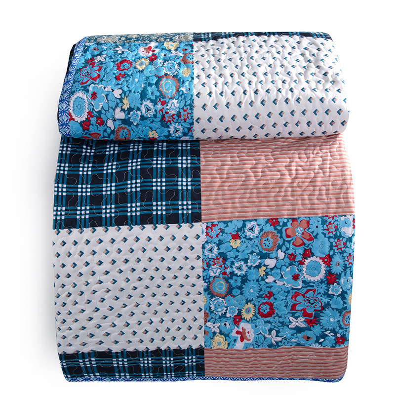 亚马逊外贸家纺床上用品跨境被套三件套数码印花套件床盖绗缝被