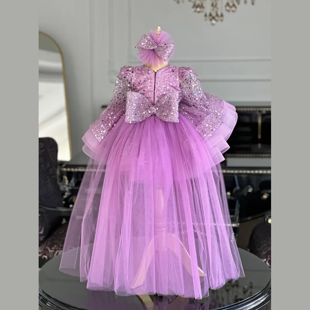 Kinderrokjes met pailletten en glitter, tutu-rokjes met organza strik, verjaardagsfeestjurkjes voor meisjes, polyester, normale dikte【Voorverkoop | Verzending binnen 15 dagen】_voghion.com