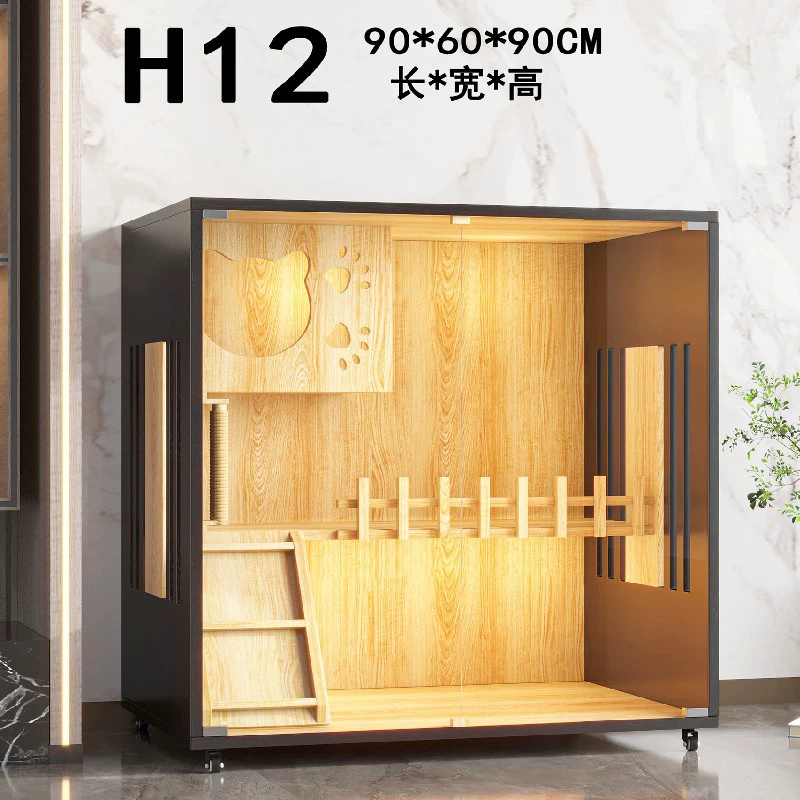 Кот-усадьба дом массив дерева большое место водостойкий роскошная клетка для кота дом комната панорамное гнездо кота кот шкаф