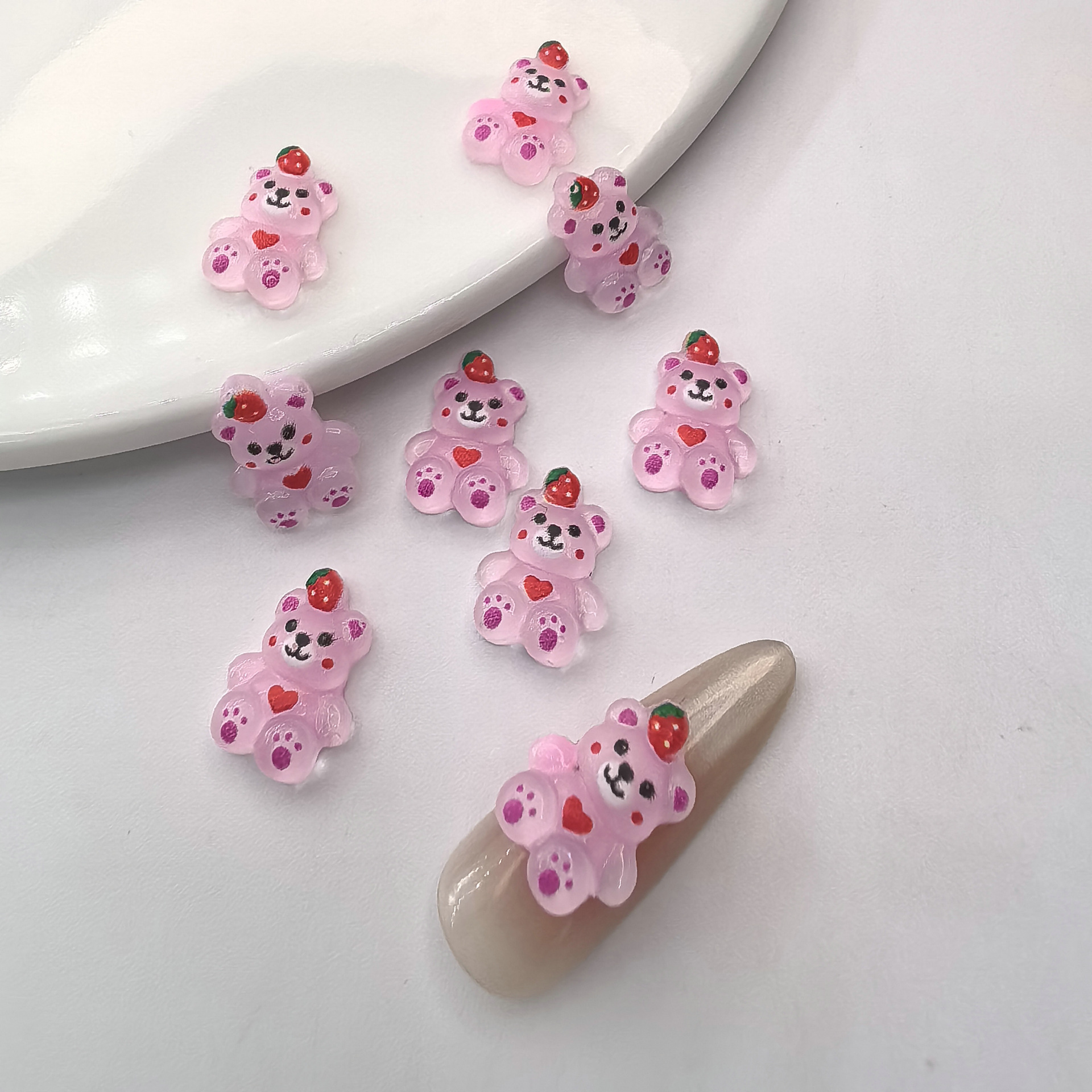 粉熊网红爆款美甲卡通可爱树脂立体百搭配饰0003.jpg