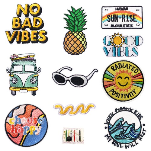 Computer embroidery logo cartoon planet embroidery cloth patch bag decoration patch clothing applique round patch applique
