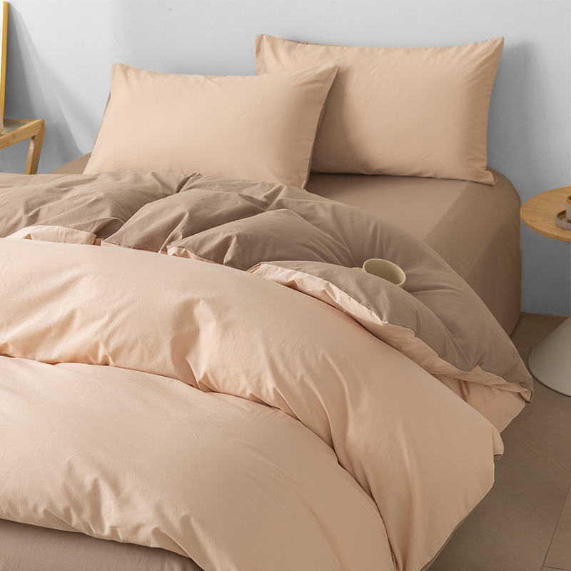 Cama de cuatro piezas de algodón 2025, nueva sábanas de lujo ligera y de alta calidad, colcha de cama de tres piezas, cama de gazo