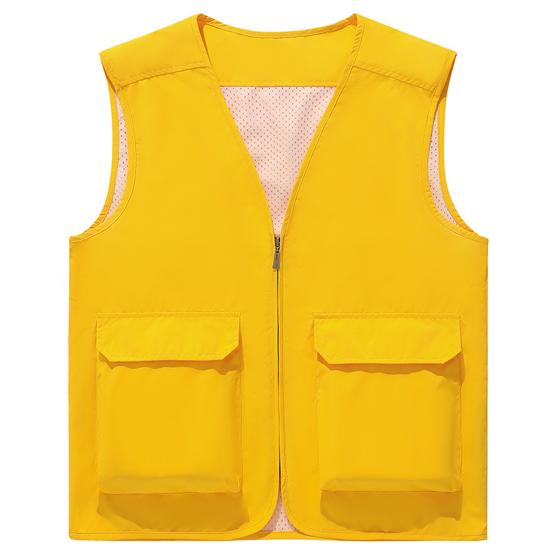 Processed and Customized Men's Photography Vest Outdoor Multi-Pocket Waterproof Quick-Drying Middle-Aged and Elderly Casual Waistcoat Vest Jacket