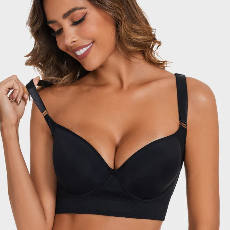 [Strict Selection] European and American Cross-border Explosions Traceless Underwear Small Chest Showed Large Gather to Gather Auxilaries Anti-sagging Beautiful Back Bra