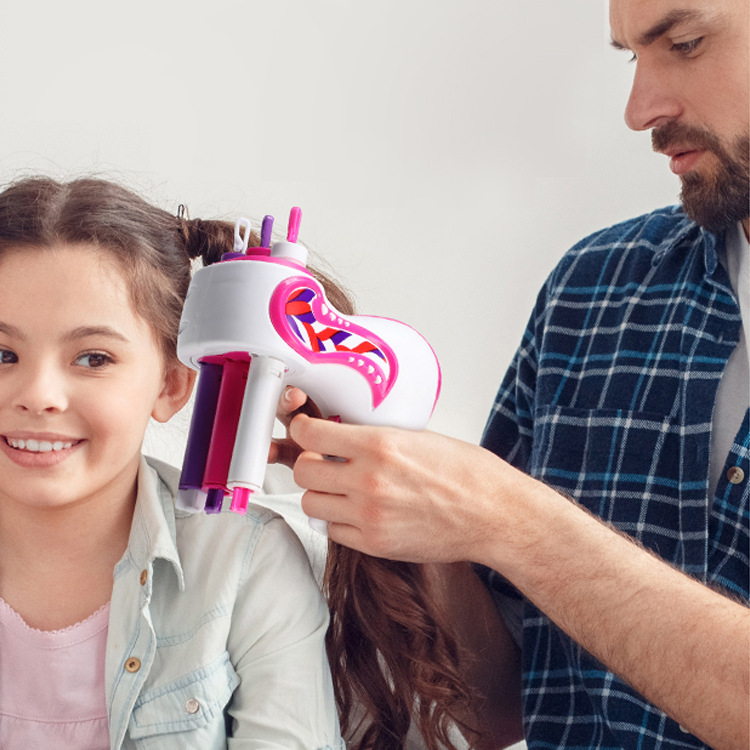 Dispositivo de trenzado de cabello eléctrico para niños juguete niña trenza maquillaje joyería rhinestone regalo perezoso herramienta de trenzado de cabello automático