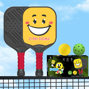 Parent-Kids Outdoor Sports Kidsren's Toys Pe Material Pickleball Racket High Elasticity Wear-Resistant Light Source Manufacturer Cross-Border