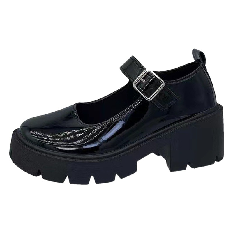 Sponge thick bottom retro Mary Jane shoes women's 2021 New Four Seasons Japanese fashion almost thin small leather shoes wholesale