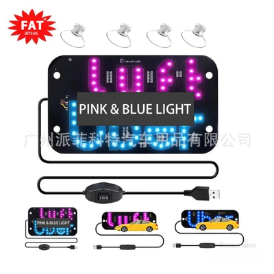 Light with Usb/Type-C Interface | License plate lamp - lyftuber-bluepink-usb-interface