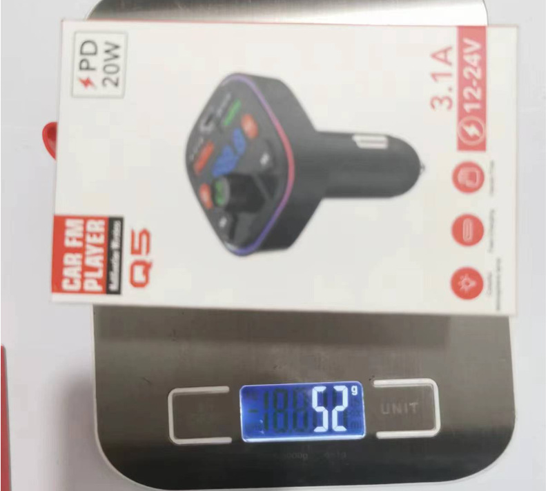 Q5 Bluetoothトランスミッター 車載MP3 FMカーステレオ Bluetoothカーチャージャー TFカードUディスクプレーヤー 海外で人気商品|undefined