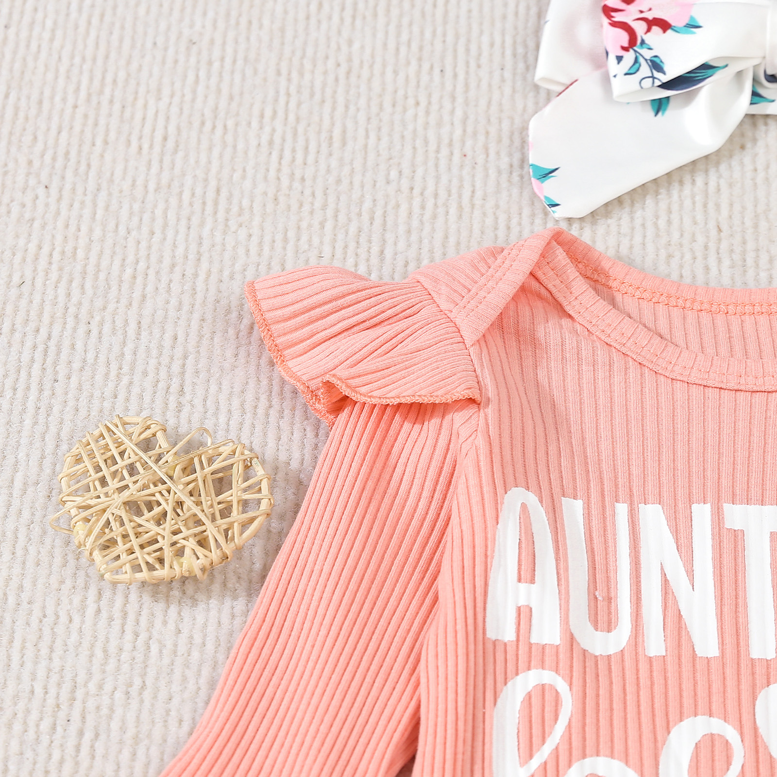 Baby oneie children' clothing, long crawling clothe for infant and young children, two-piece et of bell bottom_voghion.com