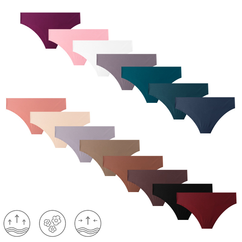 Europa y América sexy de seda de hielo sin costuras transpirable de una sola pieza de las mujeres calzoncillos Fuente de fábrica al por mayor