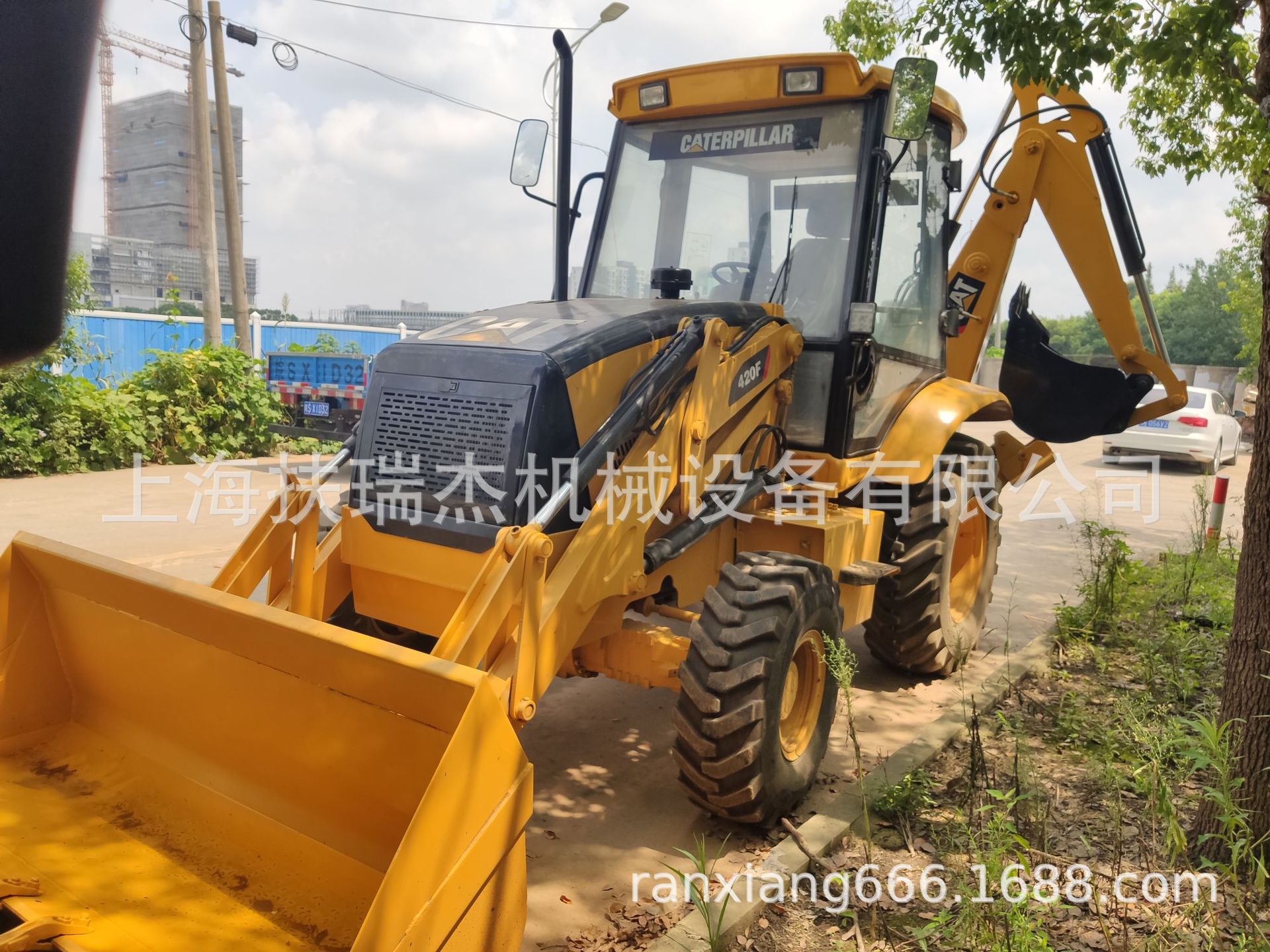 二手卡特两头忙 Used caterpillar cat 416E 420F backhoe loader