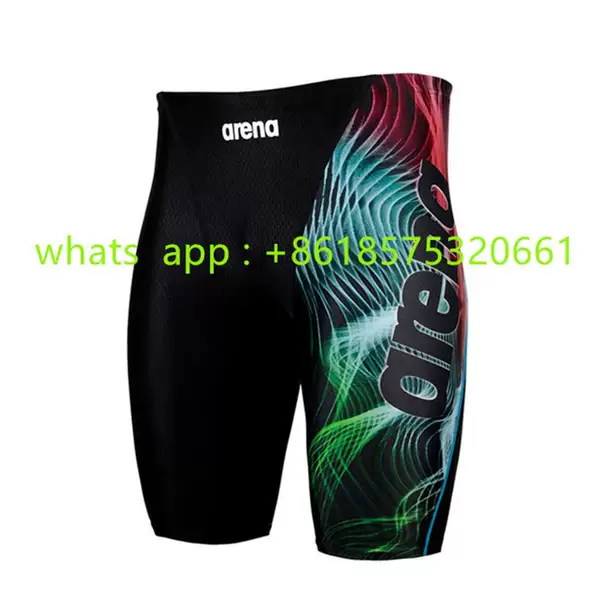 Cross-border men's swimming trunks professional waterproof quick-drying beach pants comfortable breathable swimming trunks long sports swimsuit