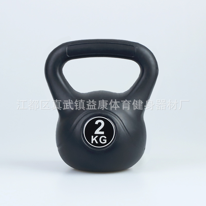 Venta al por mayor de plástico hexagonal inmersión mancuerna hombres y mujeres color kettlebell brazo entrenamiento muscular equipo de fitness hogar kettlebell Promoción de fin de año
