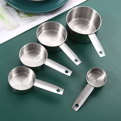 4-Piece Measuring Spoon Set Wholesale from Manufacturer: Creative Instagram-Inspired Kitchen & Baking Supplies – Large-Capacity Stainless Steel Measuring Cups with Precise Measurements