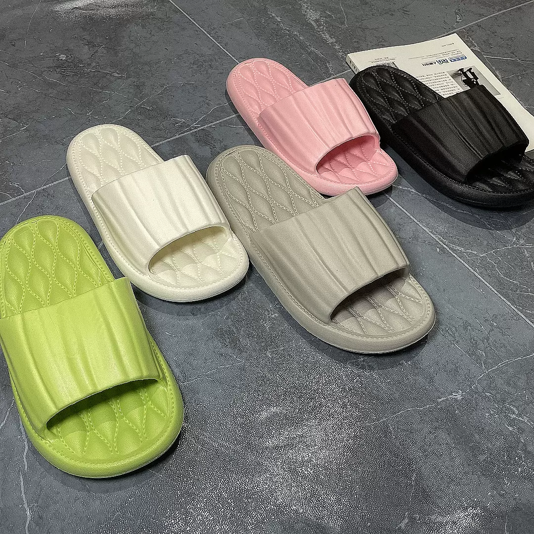 【现货代发】eva拖鞋踩屎感厚底防滑家用时尚外穿一字拖厂家批发