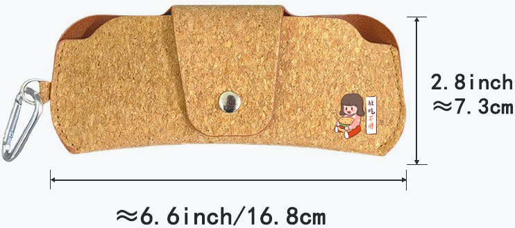 Cross-Border Cork Glasses Bag, National Trend Cork Bark Glasses Bag, Cork Sunglasses Bag, Custom Factory
