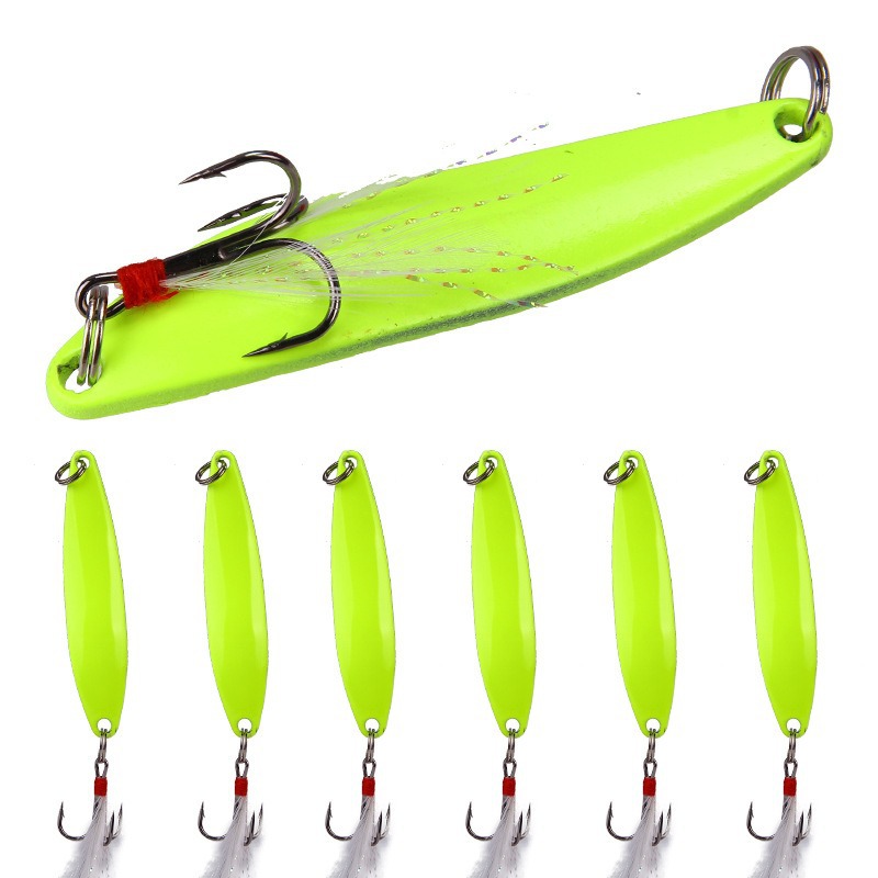 Multi-Specification Luminous Willow Leaf Sequin Lure Bait 5-13g Long-Range Anti-Tangle Design Highly Realistic Bait Fishing Gear