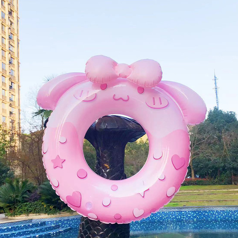 Anillo de natación para niños anillo de diapositivas de dibujos animados anillo de natación de seguridad para niños y niñas anillo axilar para niños anillo de descanso