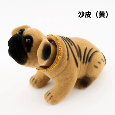 Car ornaments — dog wholesale - sand-skin-yellow