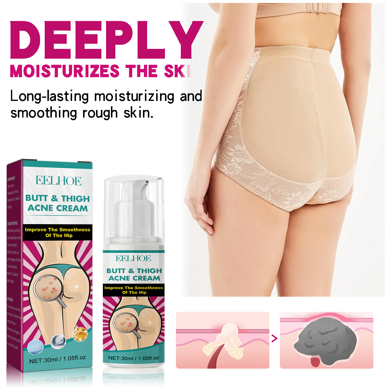 Body Moisturizer, Body Massage Moisturizing Delicate Skin Cleansing Cream_voghion.com