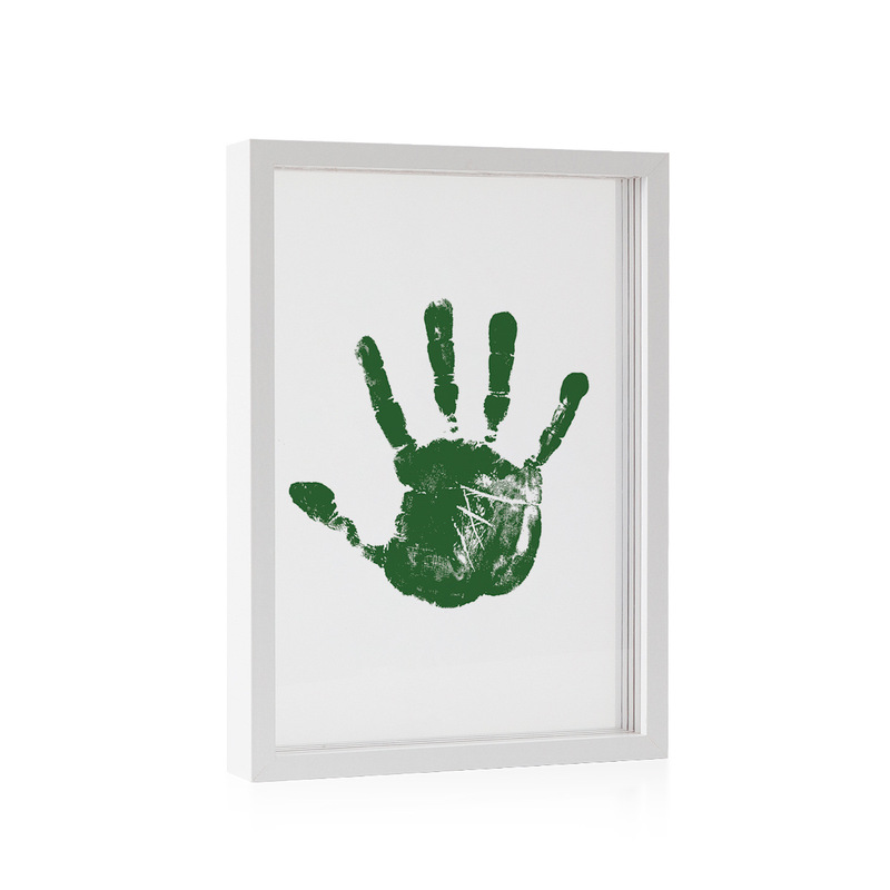 Family Couple Handprint Retro Photo Frame Commemorative DIY Handmade Palm Print Holiday Commemorative Gift Display Frame