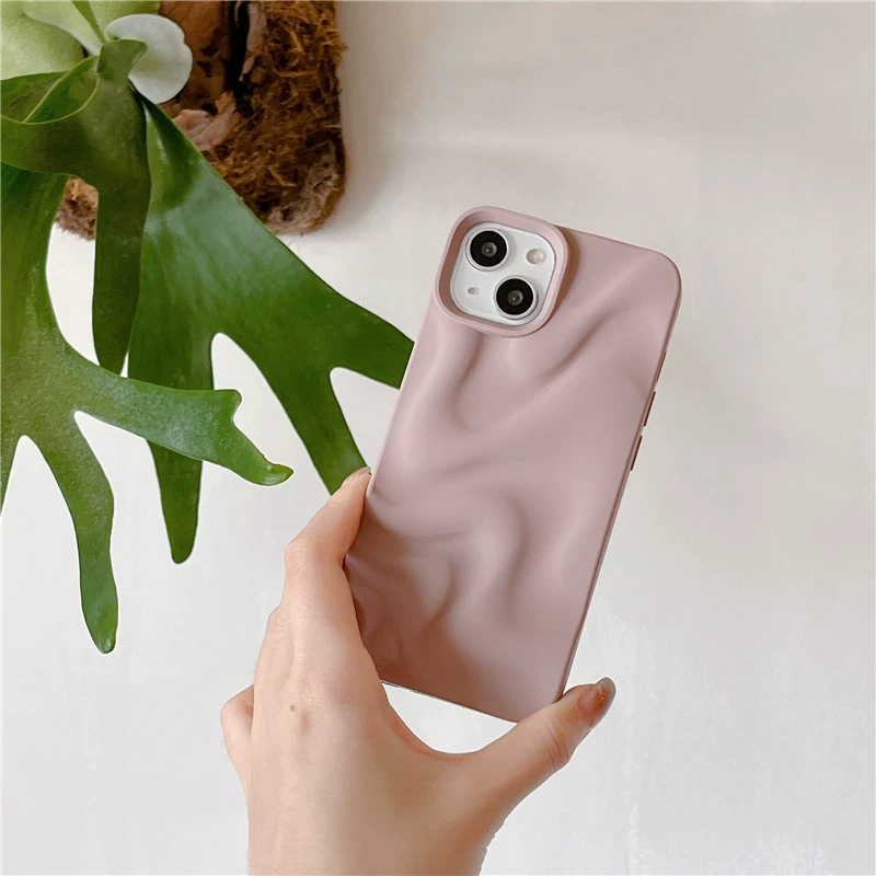 Apple, compatible iPhone17 Pro, phone case, iPhone 16, protective case, high-quality style, wave pattern, iphone