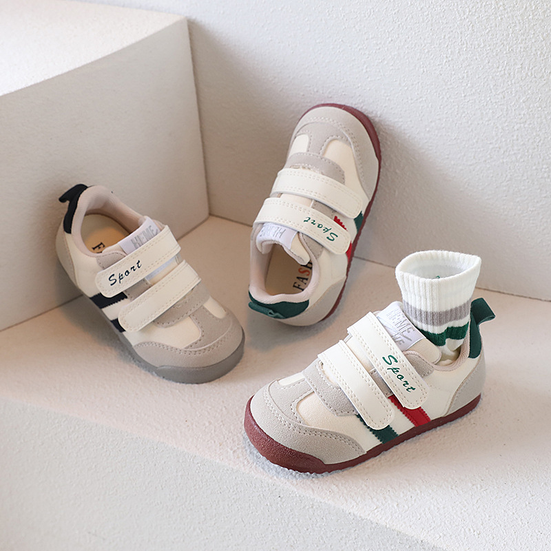 Children's casual low-top sneakers 2024 spring new soft sole lightweight non-slip breathable casual shoes fashion sports shoes_voghion.com