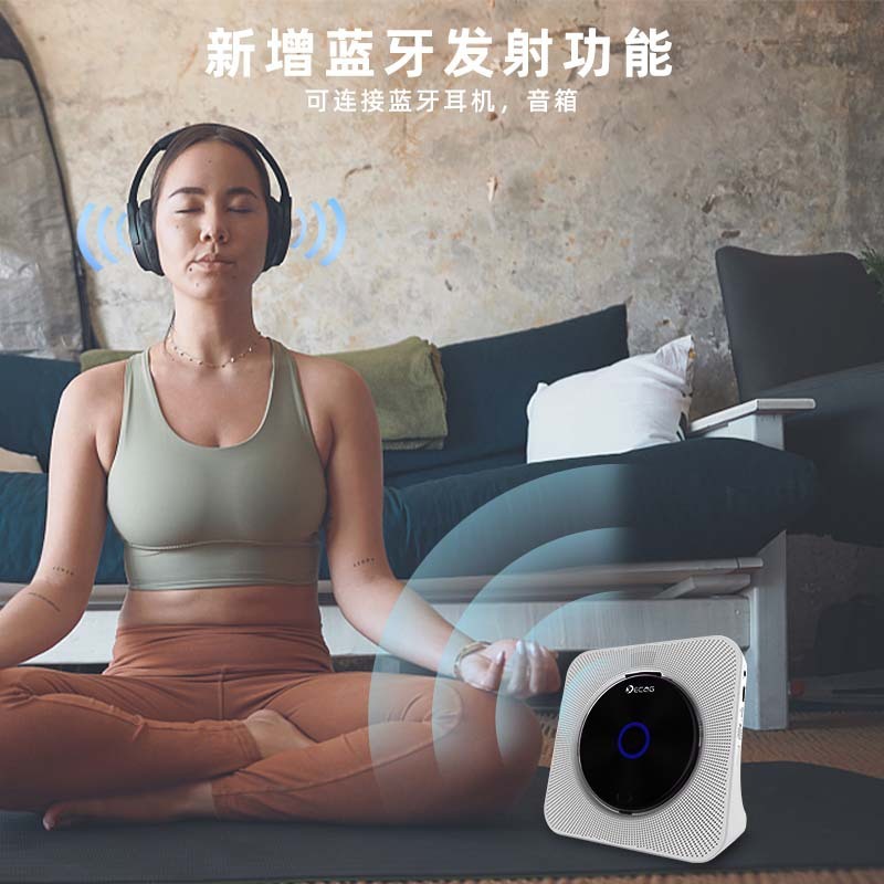Kecag家庭用cdプレーヤーレトロinsプレゼント英語bluetooth音楽ディスクアルバムcdプレーヤー|undefined