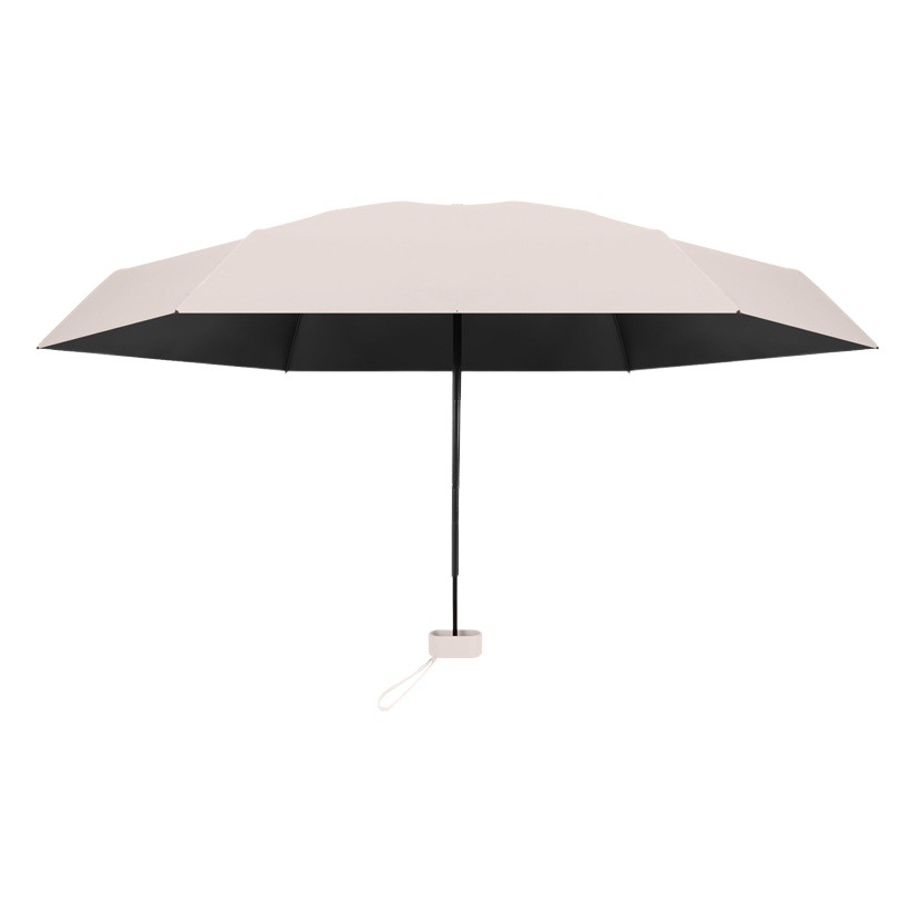 Paraguas personalizado paraguas de Sol de seis pliegues pequeña cápsula portátil paraguas pequeño paraguas femenino de doble uso a prueba de sol paraguas a prueba de rayos UV