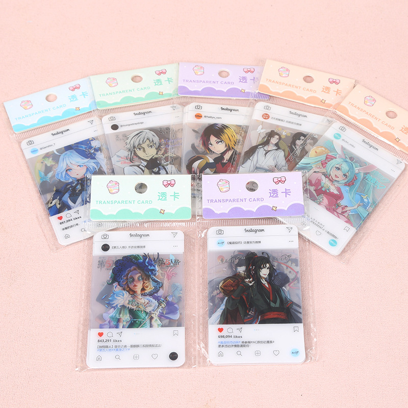 Anime Cards Identity V Spellcaster Heavenly Official's Blessing Demon Slayer Haikyuu!! Blue Lock Pvc Cards 6 Pieces Per Pack