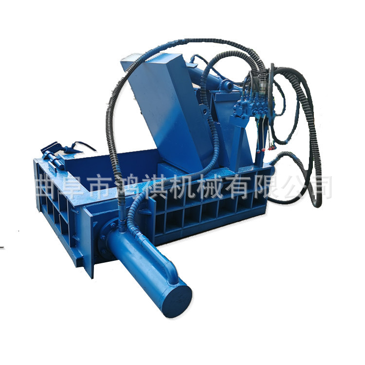 云南卧式废旧压块机 自动翻包金属压块机 废旧钢筋头压块机