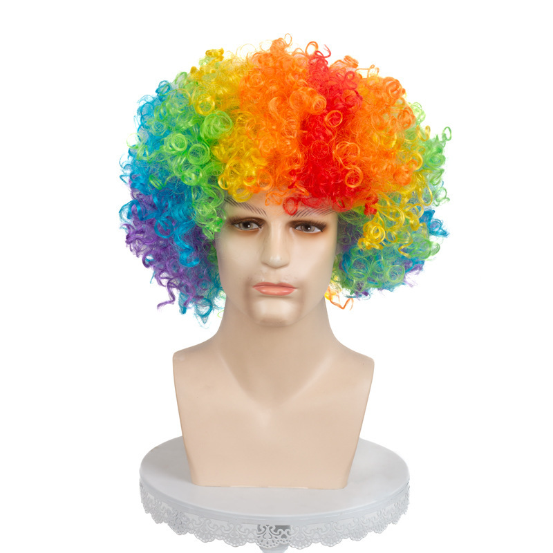 Factory direct oversized explosive head wig cosplay clown wig annual party explosive head wig