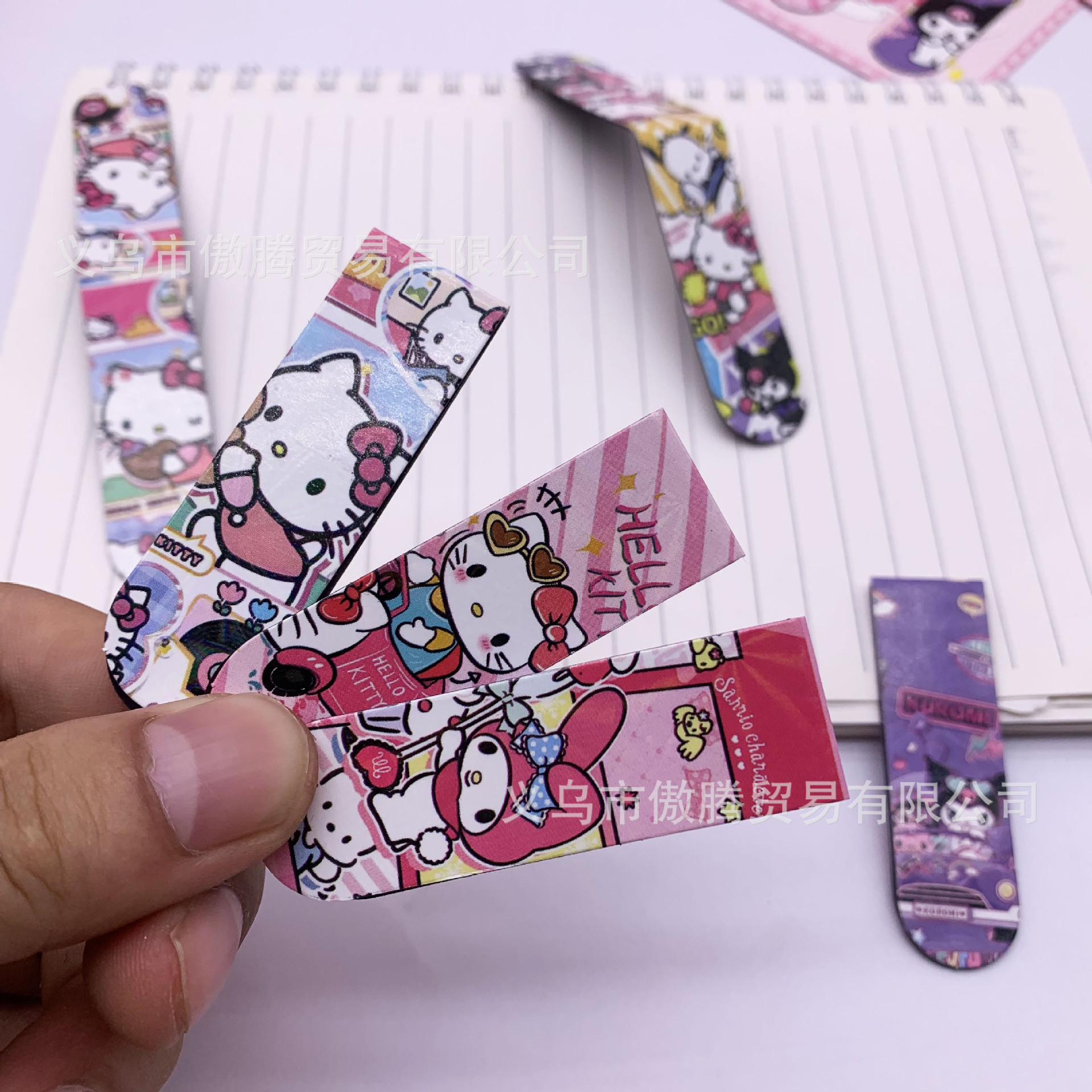 Comercio exterior nuevo Sanli Xiaoxi pulverización marcadores magnéticos de dibujos animados de alto valor de cara Kulomi Melotti marcadores plegables de doble cara