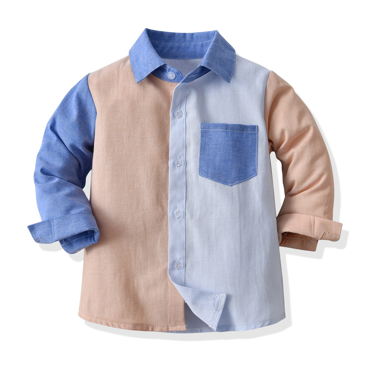 Cute Color Block Cotton T-shirts & Shirts display picture 1