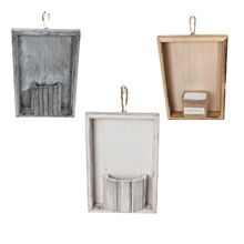 跨境批发木质纯壁挂式花盆悬挂相框工艺品壁挂木艺节日礼品实木