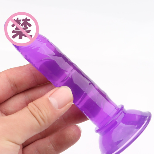 Mini female dildo, manual crystal simulation suction cup dildo, female adult masturbation device