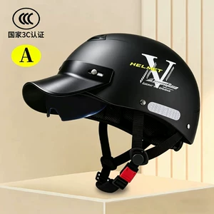 New national standard 3C certified electric vehicle helmet for men and women, motorcycle summer half helmet, sun protection, all-season safety children's helmet