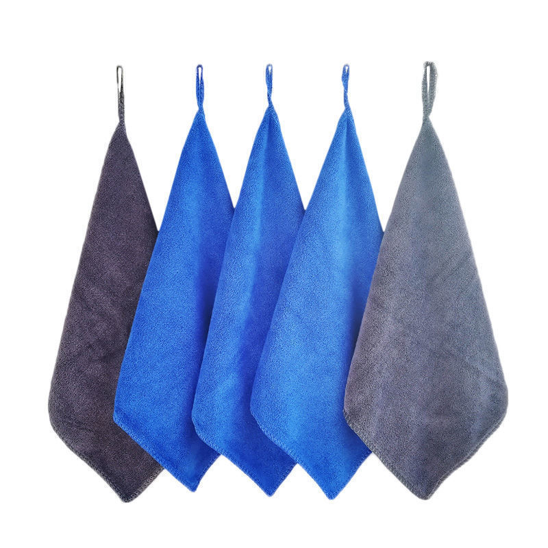 Li Bizheng Microfiber Thickened Hand Towel Hanging Kitchen Bathroom Small Square Towel