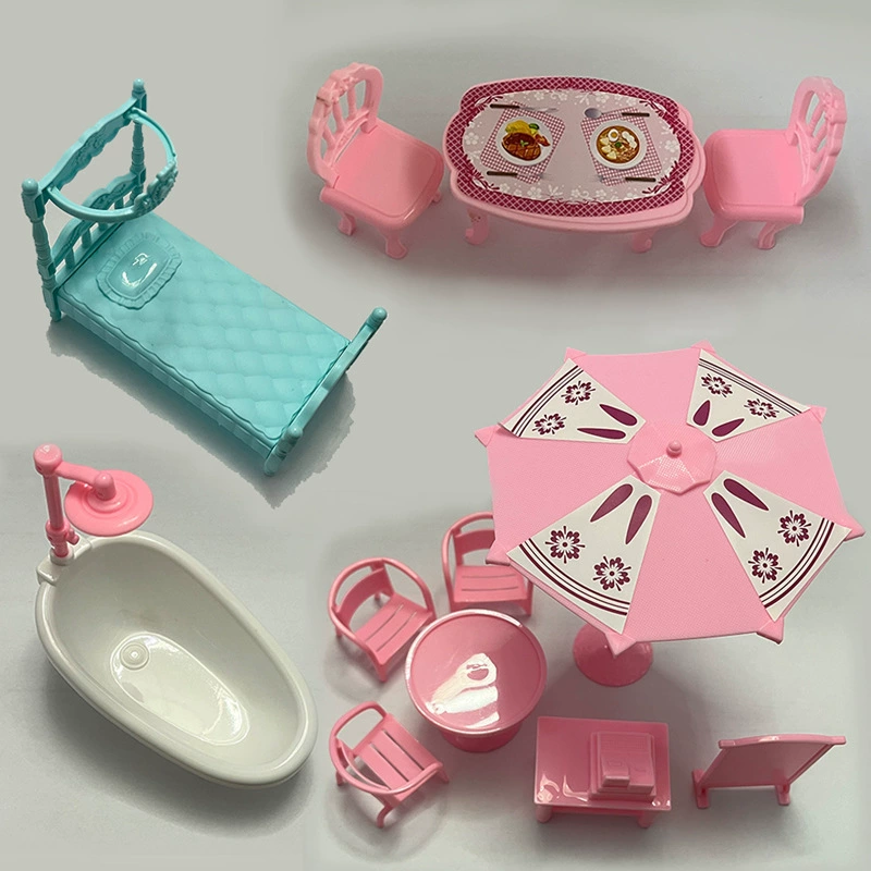 Моделирование маленькой мебели детские игровые домики игрушки миниатюрная ванная комната на открытом воздухе столовая спальня сцена мини-мебель