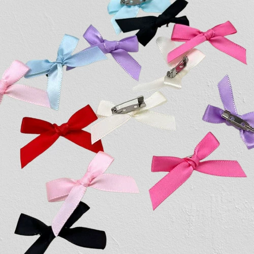 Дикий бант брошь милая булавка девушка сердце атлас ручной работы