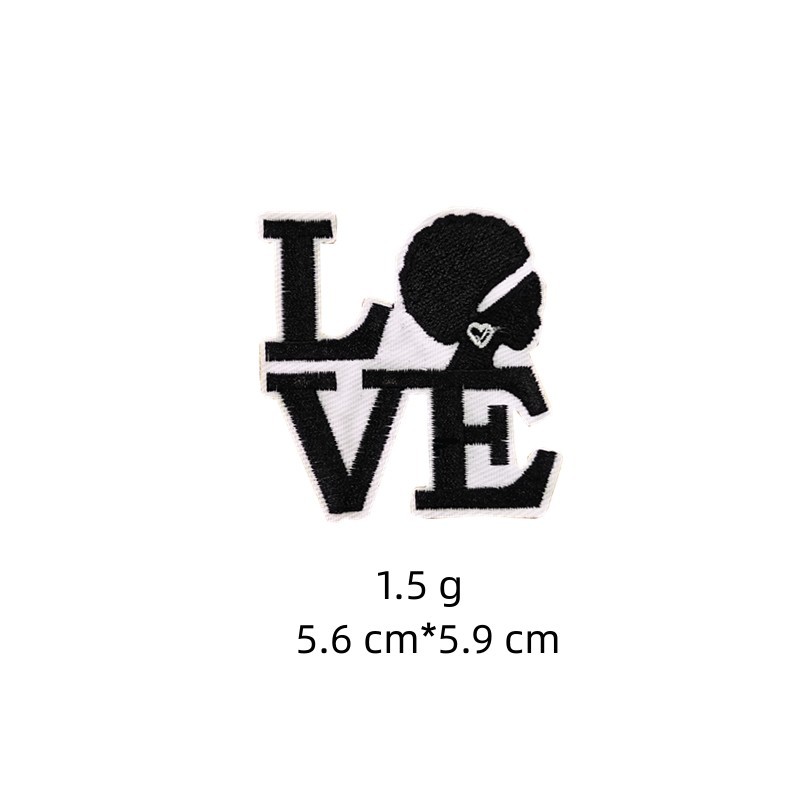 2g Weight Clothing Sticker Patches Classification 1 Piece Quantity Nonwoven, Polyester Material Human, Letter Pattern Cute Style 1 Piece Cute Human Letter Nonwoven Polyester Clothing Sticker Patches 6