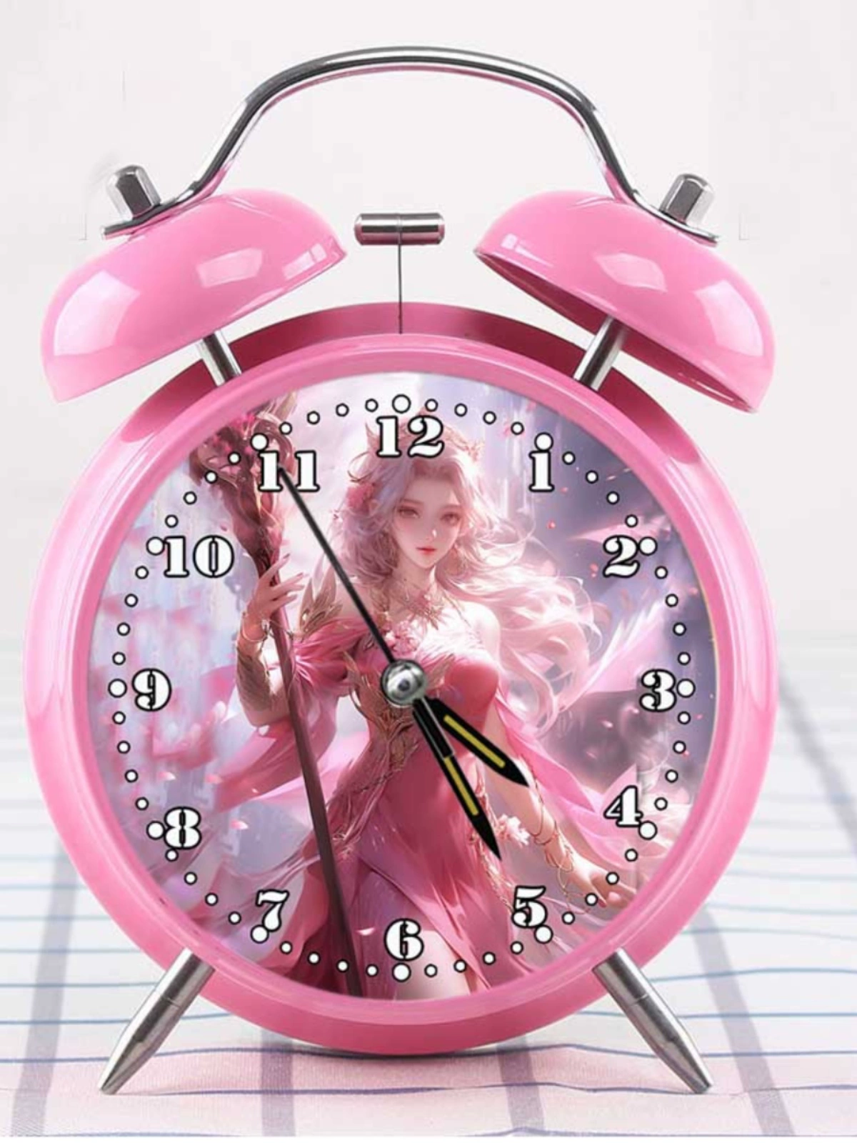 Sound alarm clock children girl charging wake up mechanical alarm clock elementary school student using Ma Xiao