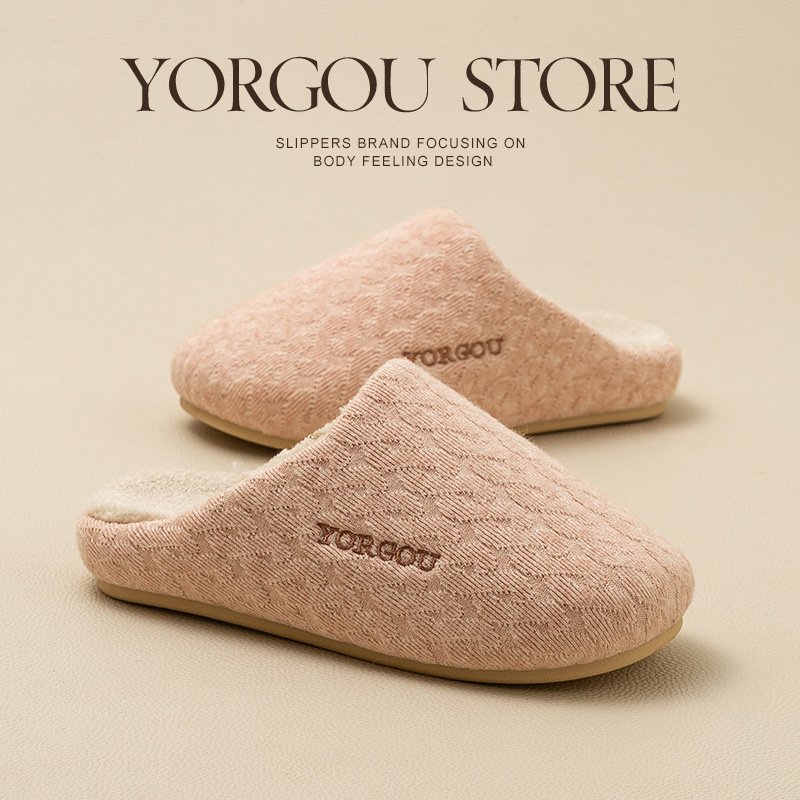 Yuangang Thick-Soled Cotton Slippers for Women 2025 New Autumn and Winter Non-Slip Indoor Home Use Breathable Warm Fleece-Lined for Men Yuangang Thick-Soled Cotton Slippers for Women 2025 New Autumn and Winter Non-Slip Indoor Home Use Breathable Warm Fleece-Lined for Men