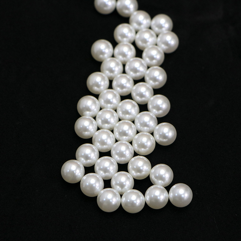 Abs Imitation Pearl Loose Beads Non-Porous Pearls DIY Handmade Jewelry Clothing Accessories Accessories Wholesale Multiple Specifications 3